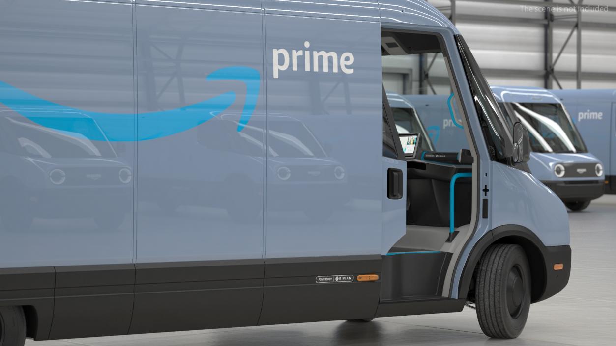 3D model Amazon Electric Delivery Van Rigged