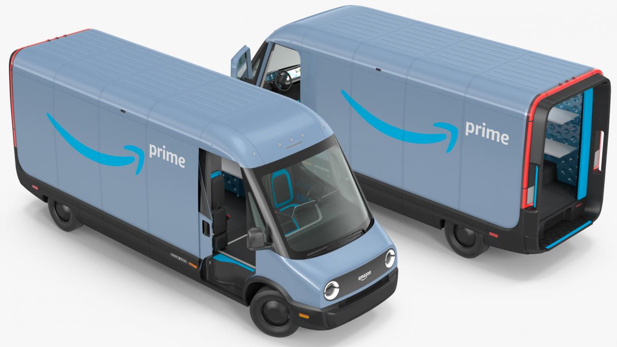 3D model Amazon Electric Delivery Van Rigged