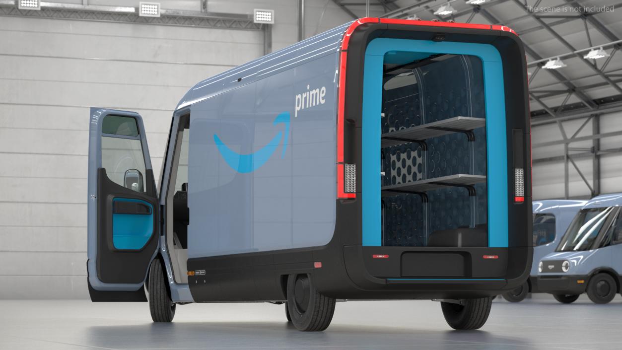 3D model Amazon Electric Delivery Van Rigged