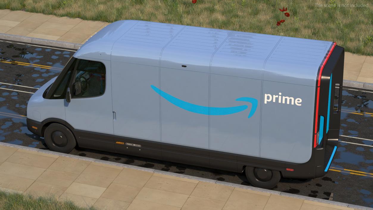 3D model Amazon Electric Delivery Van Rigged