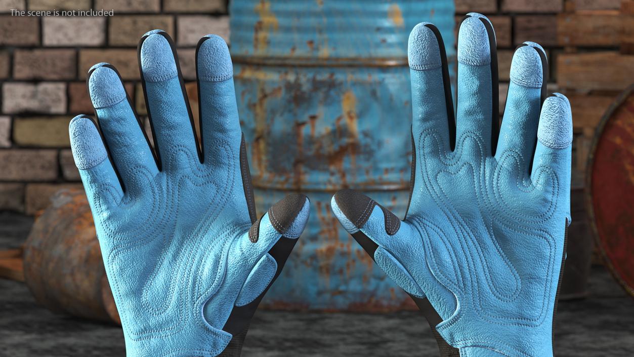 Heavy Duty Safety Gloves 3D model