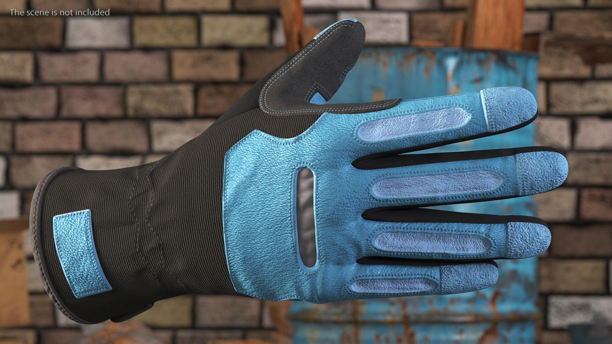 Heavy Duty Safety Gloves 3D model