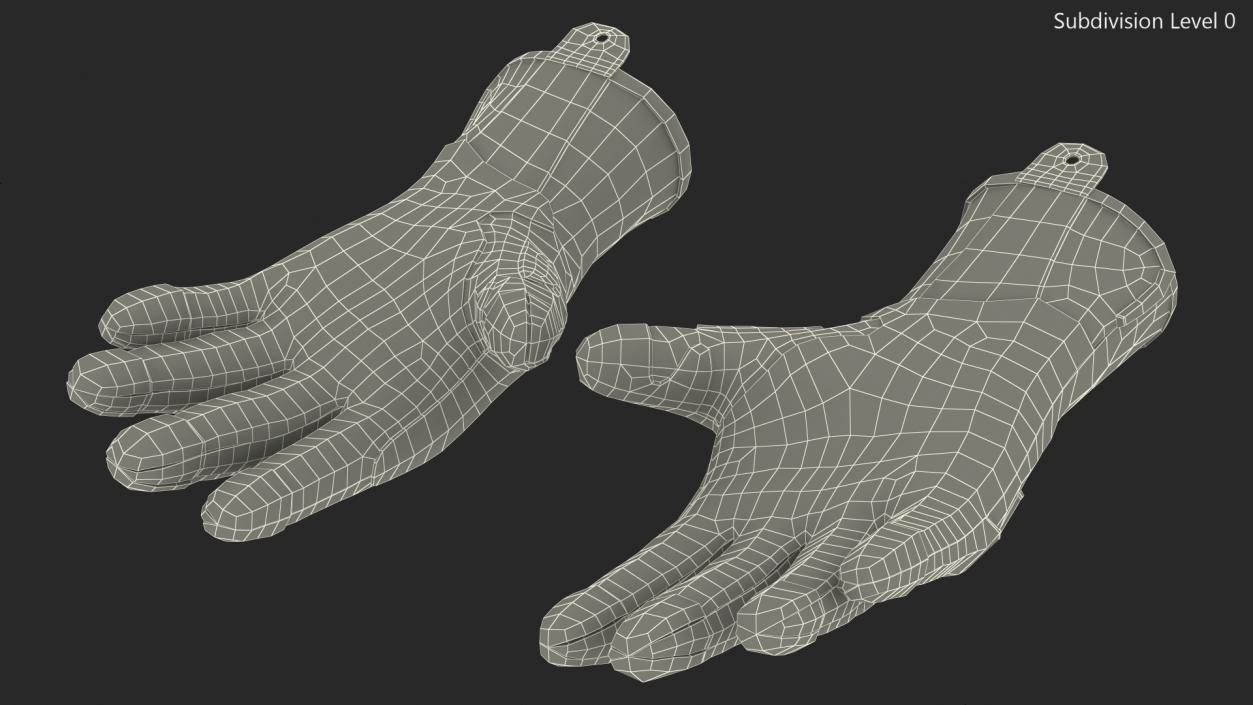 Heavy Duty Safety Gloves 3D model