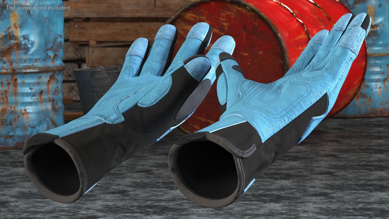 Heavy Duty Safety Gloves 3D model