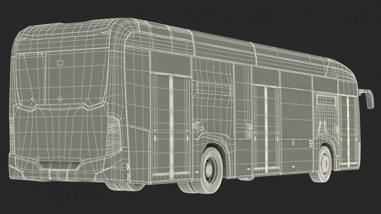 Mercedes-Benz eCitaro Three Doors Simple Interior 3D model