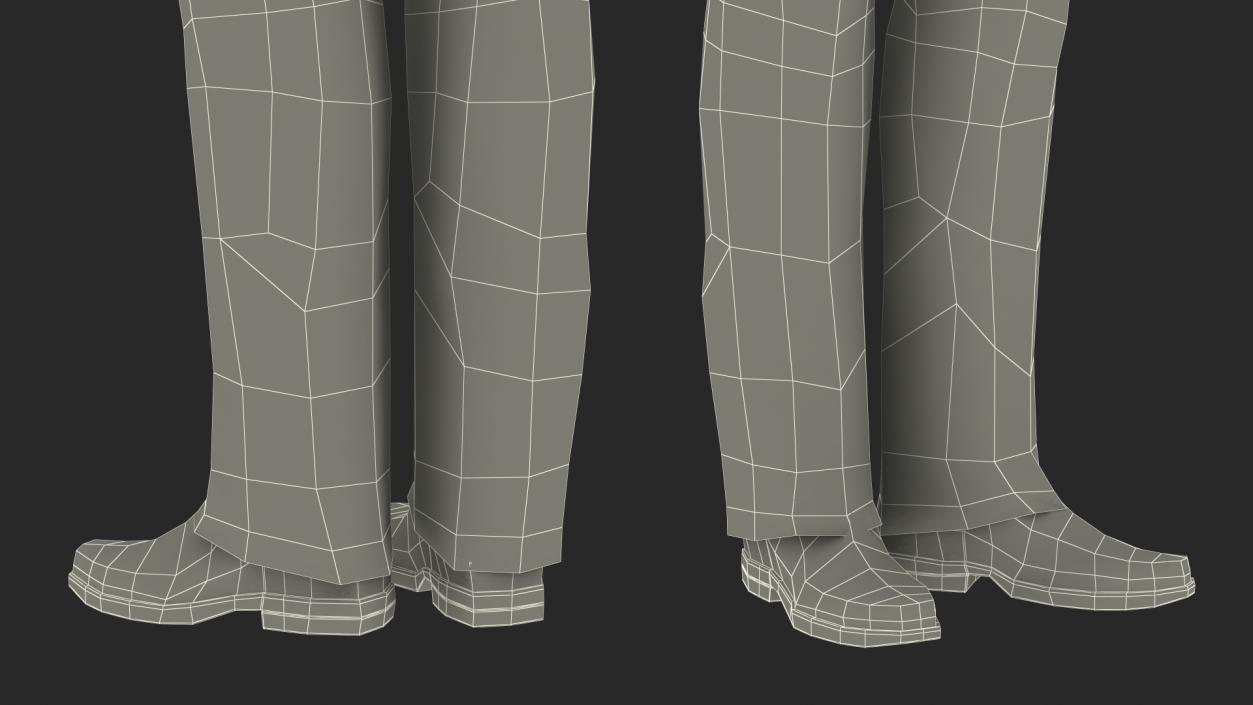 Tunic Business Suit 3D model