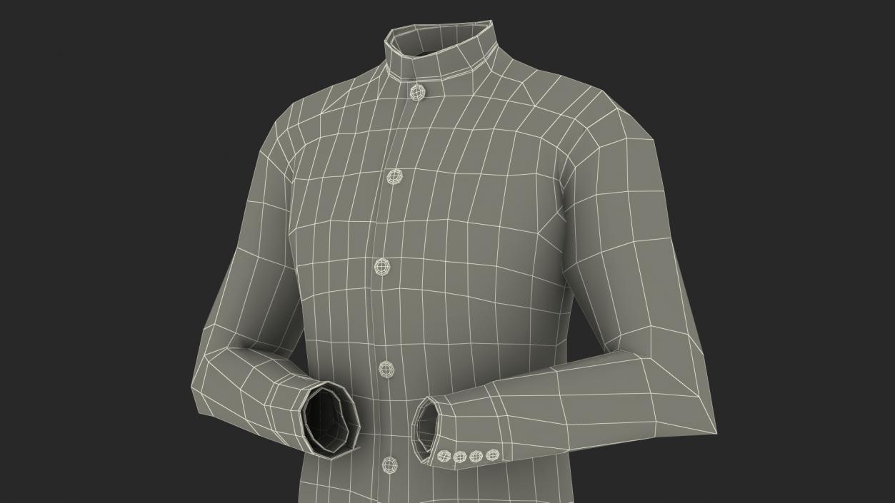 Tunic Business Suit 3D model