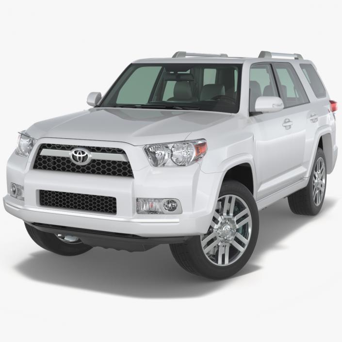 Mid Size SUV Toyota 4Runner Rigged 3D model