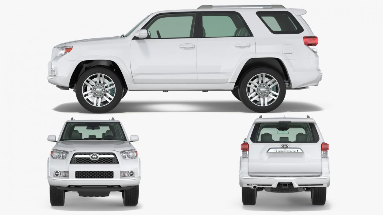 Mid Size SUV Toyota 4Runner Rigged 3D model