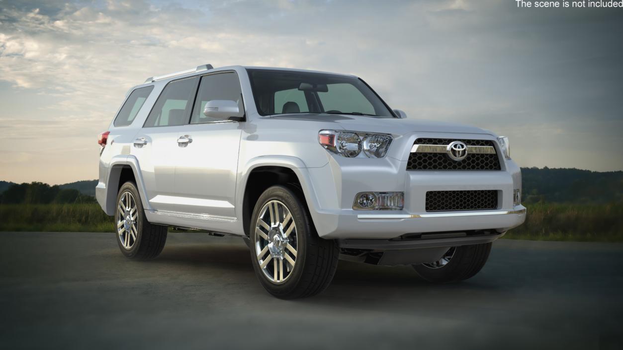 Mid Size SUV Toyota 4Runner Rigged 3D model