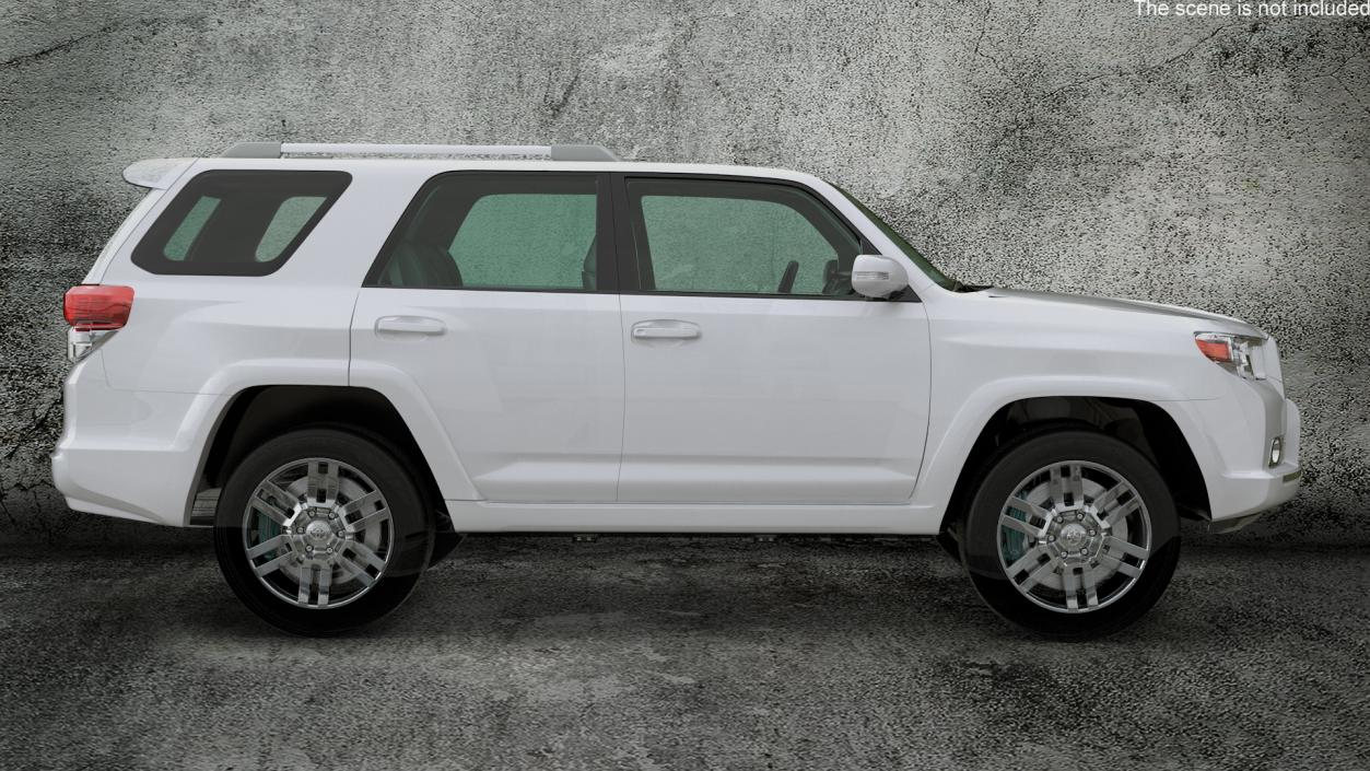 Mid Size SUV Toyota 4Runner Rigged 3D model