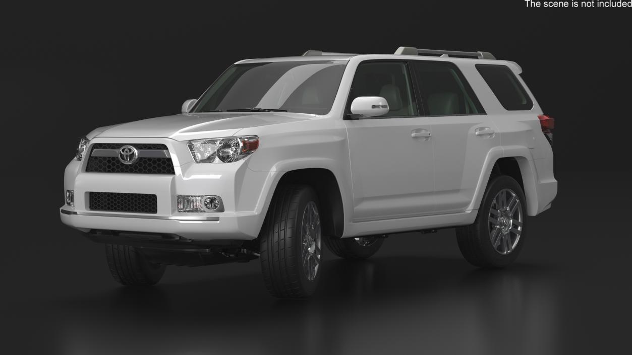 Mid Size SUV Toyota 4Runner Rigged 3D model