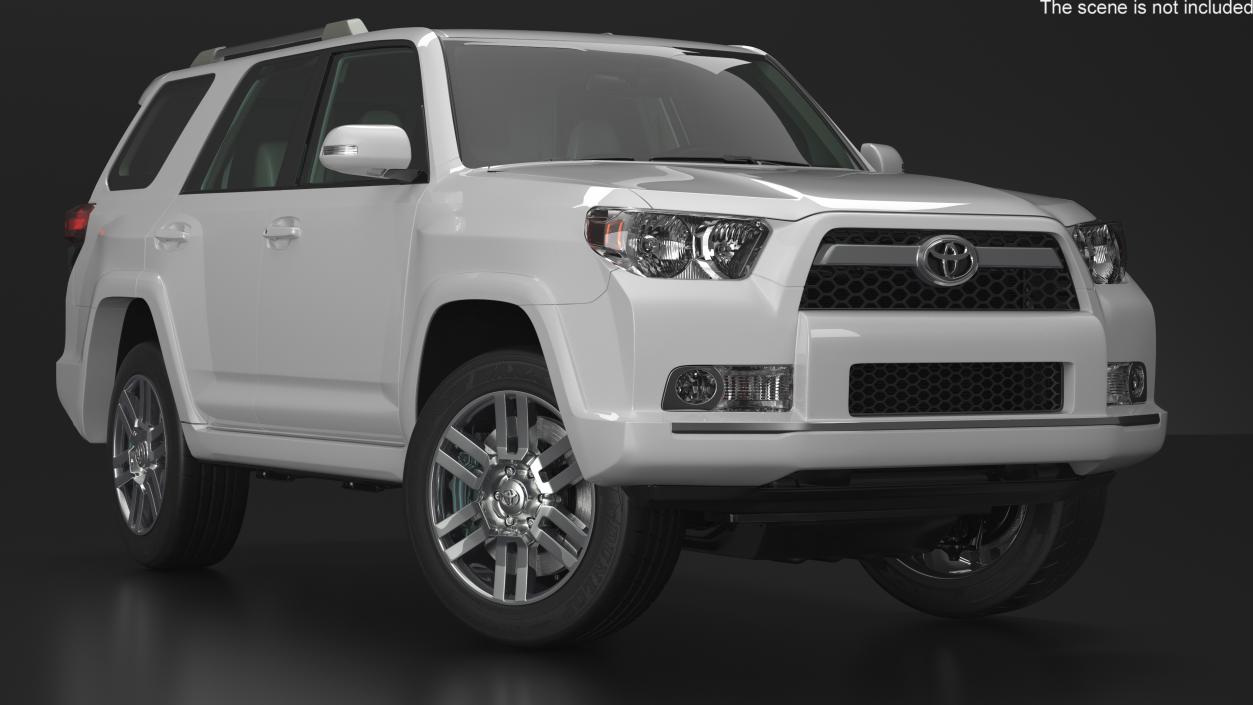 Mid Size SUV Toyota 4Runner Rigged 3D model