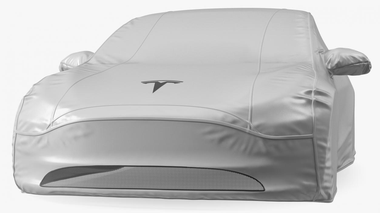 Tesla Model 3 Car Cover White 3D model