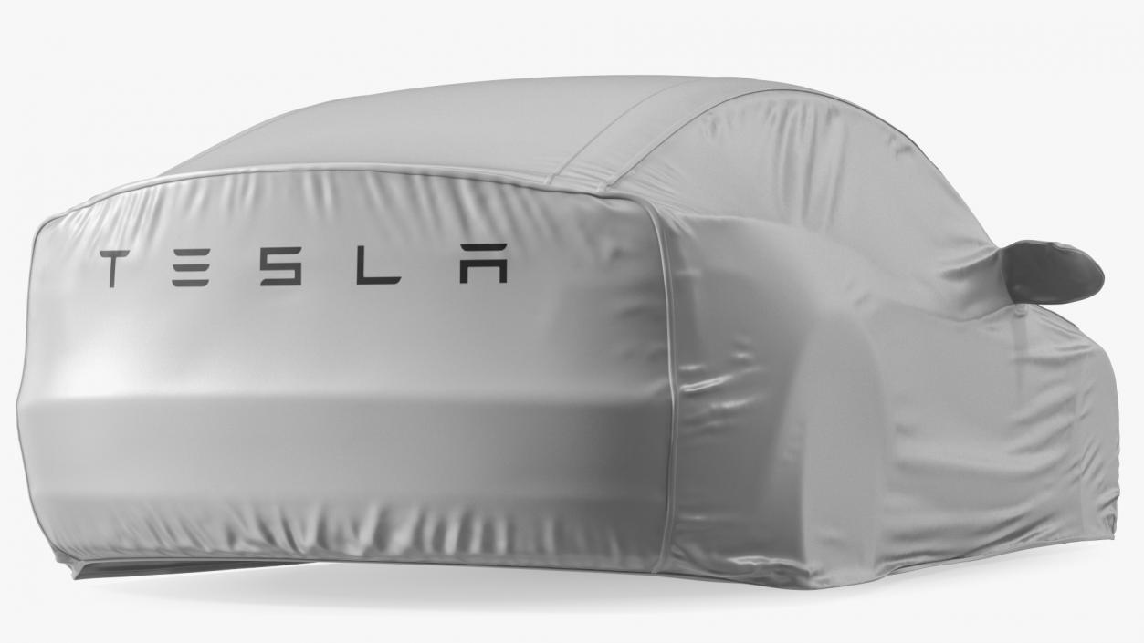 Tesla Model 3 Car Cover White 3D model