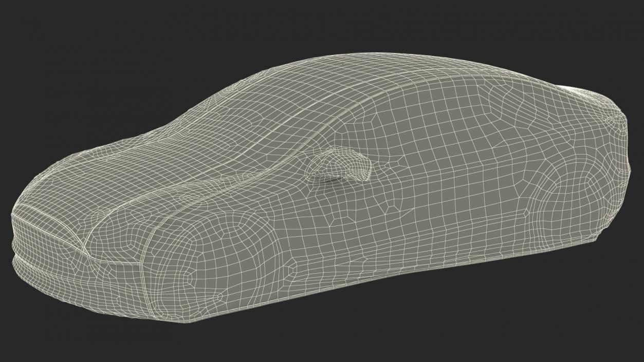 Tesla Model 3 Car Cover White 3D model