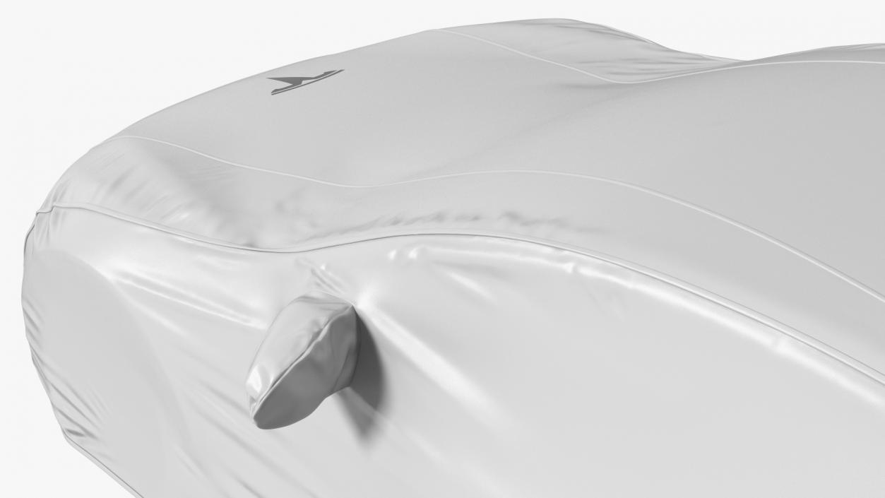 Tesla Model 3 Car Cover White 3D model