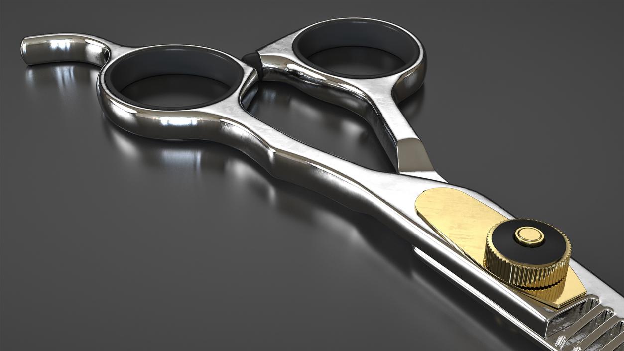 Barber Thinning Shears 3D