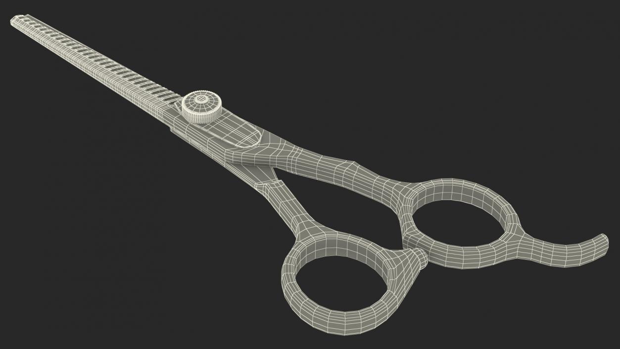 Barber Thinning Shears 3D