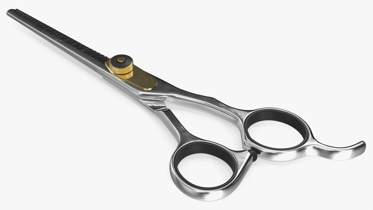 Barber Thinning Shears 3D