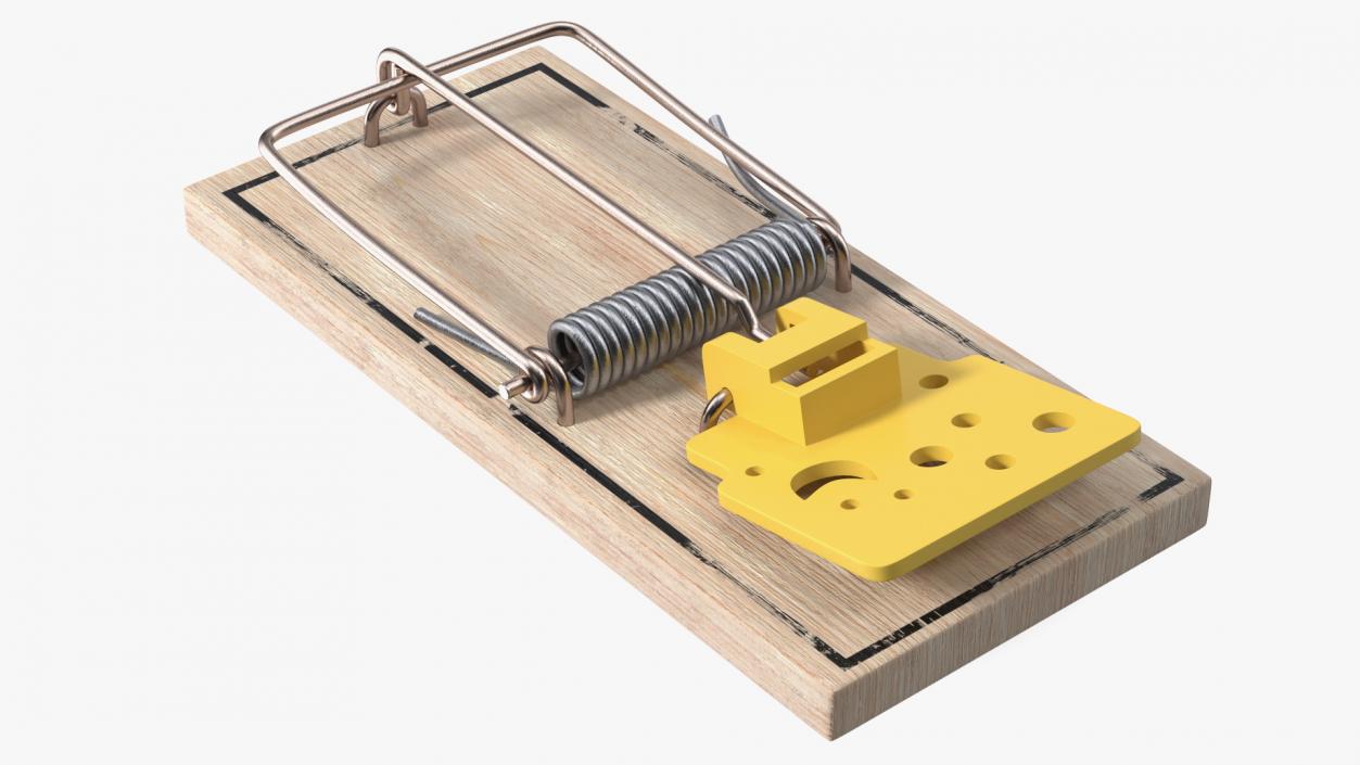 Trigger Plate Mouse Trap 3D model