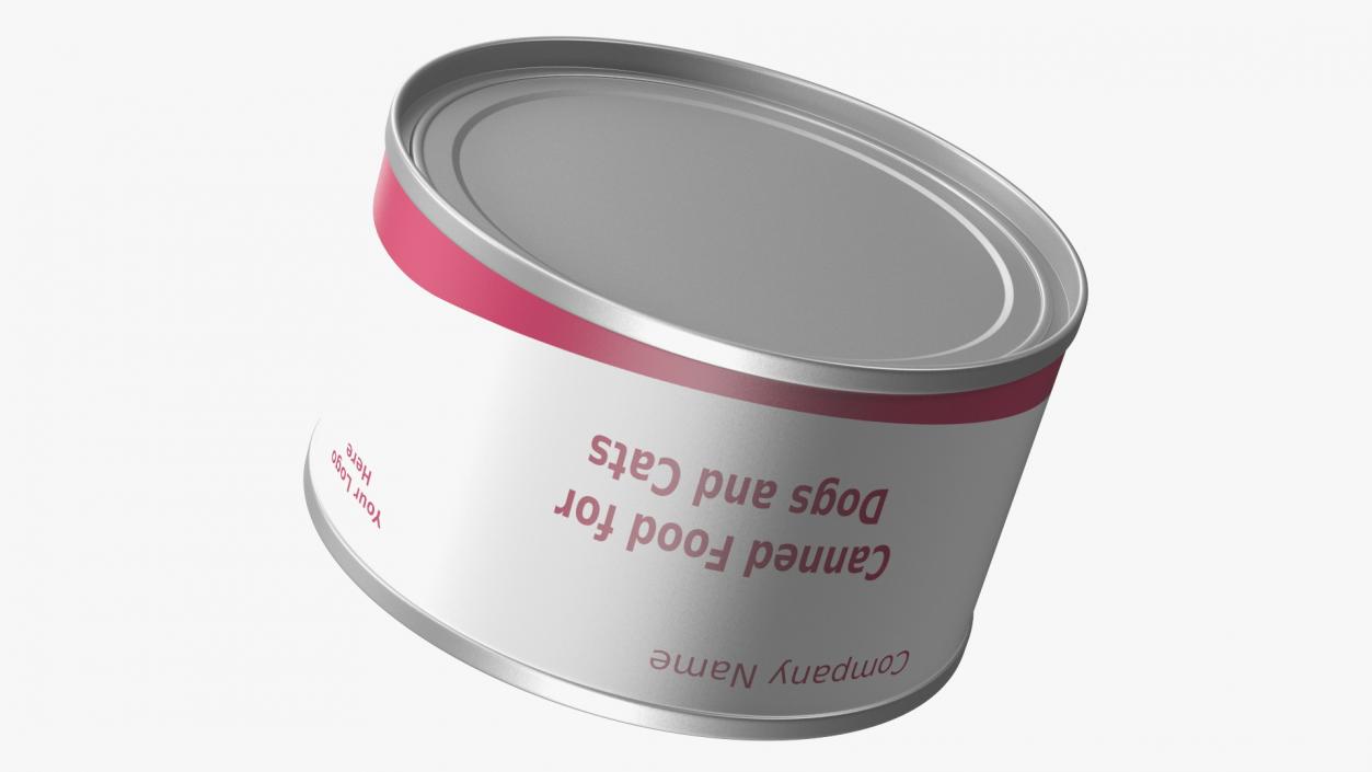 Canned Food for Pets Mockup 3D