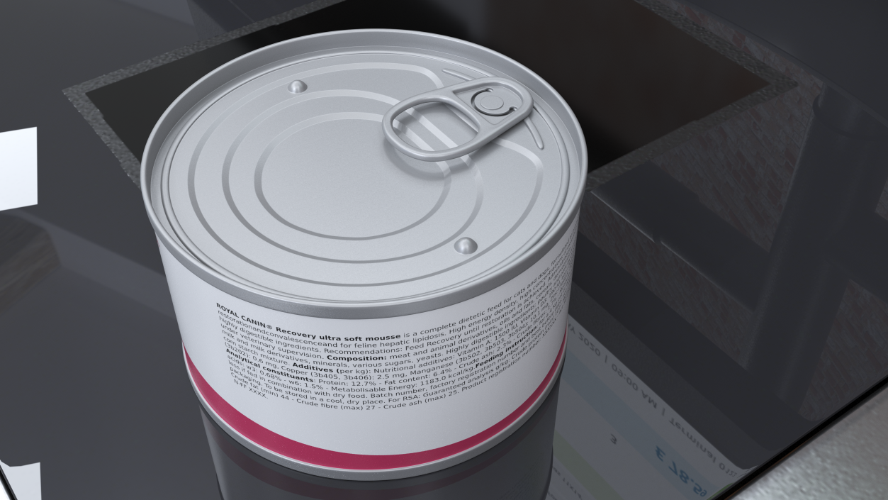 Canned Food for Pets Mockup 3D