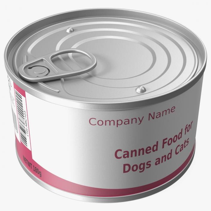 Canned Food for Pets Mockup 3D