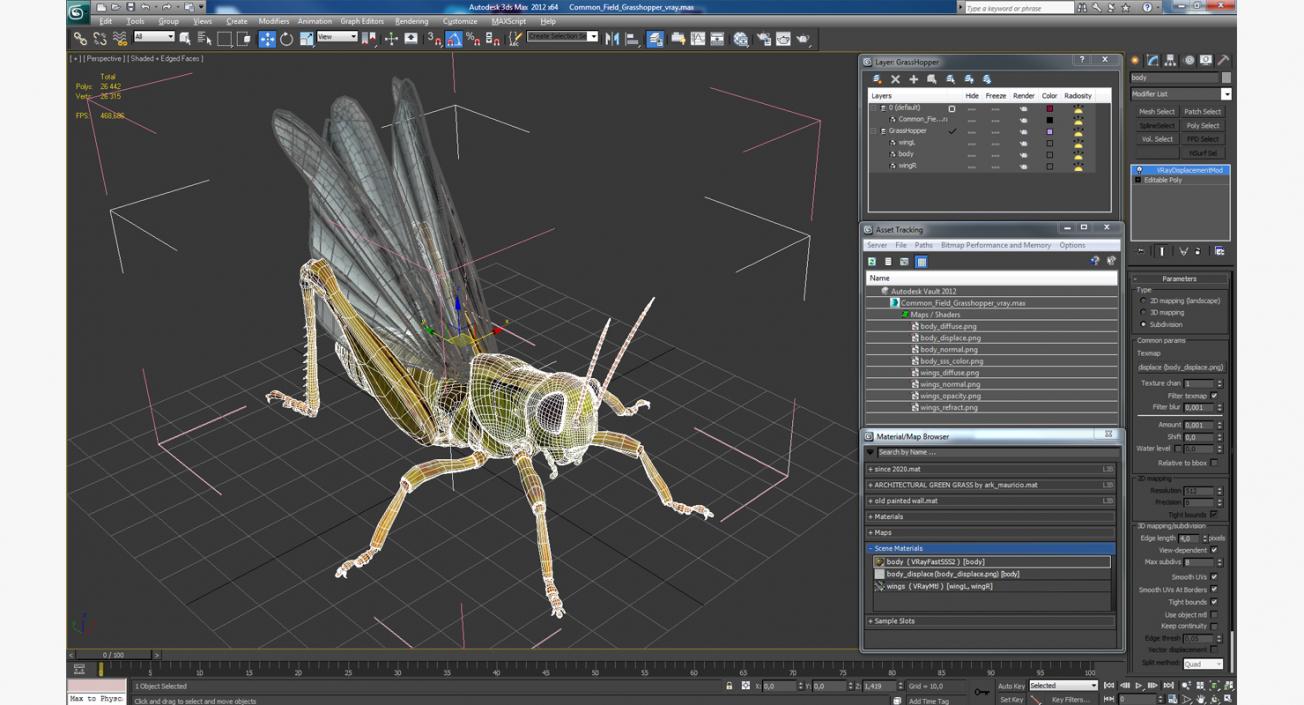 Common Field Grasshopper 3D model