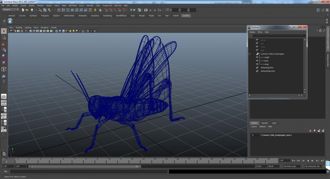 Common Field Grasshopper 3D model