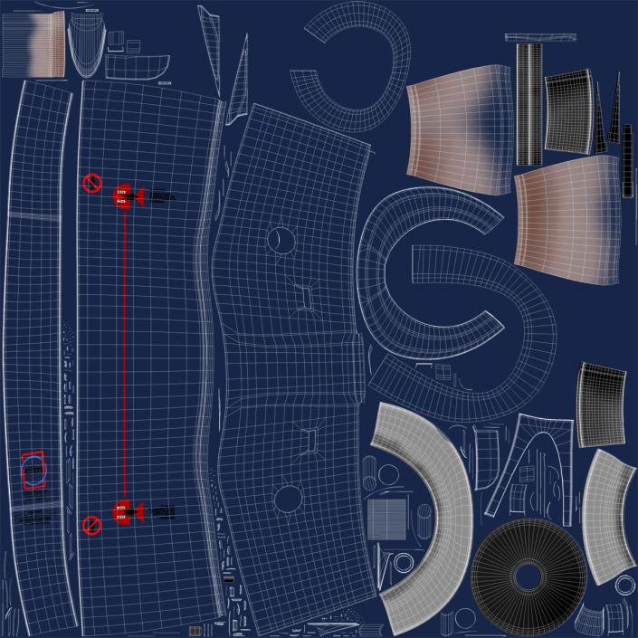 3D Boeing 737-800 with Interior Generic Rigged model