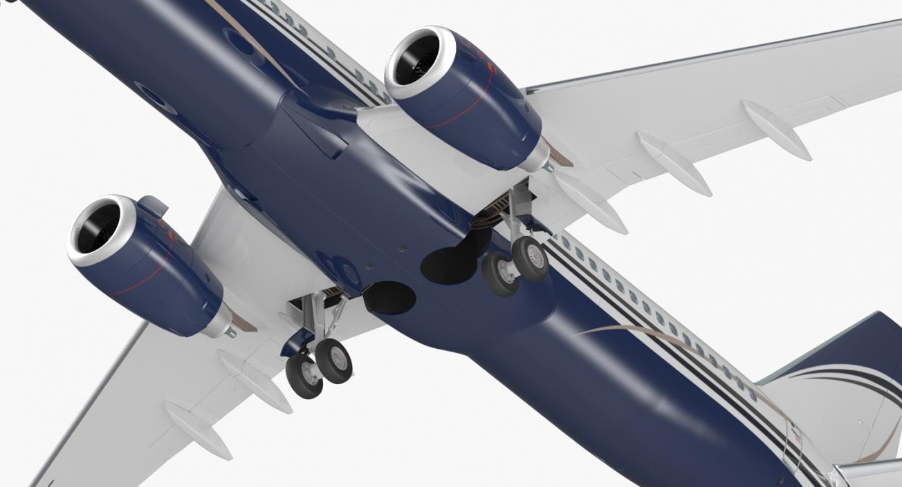 3D Boeing 737-800 with Interior Generic Rigged model