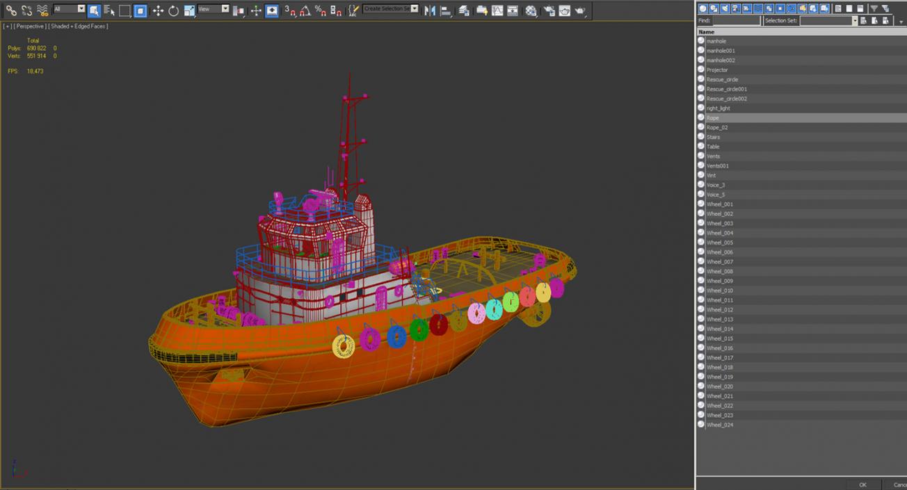 3D model Deep Sea Tug Generic