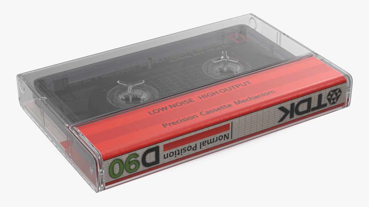 3D model TDK D90 Cassette Tape with Box