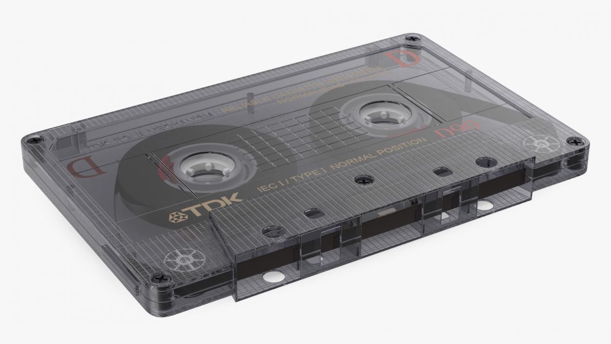 3D model TDK D90 Cassette Tape with Box