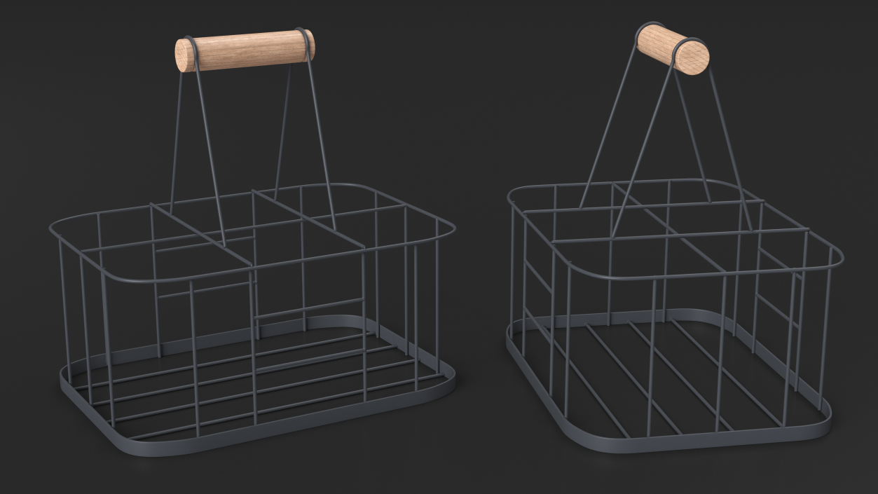 3D Milk Carrier Six Places model