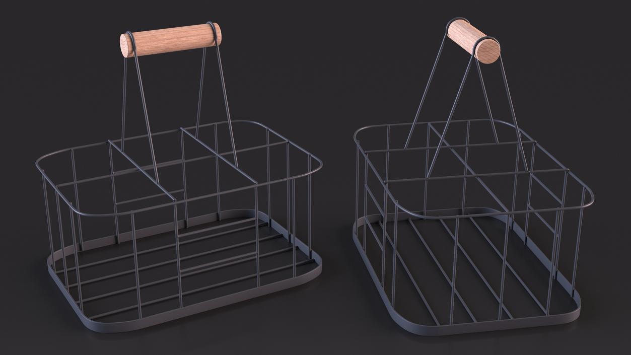 3D Milk Carrier Six Places model