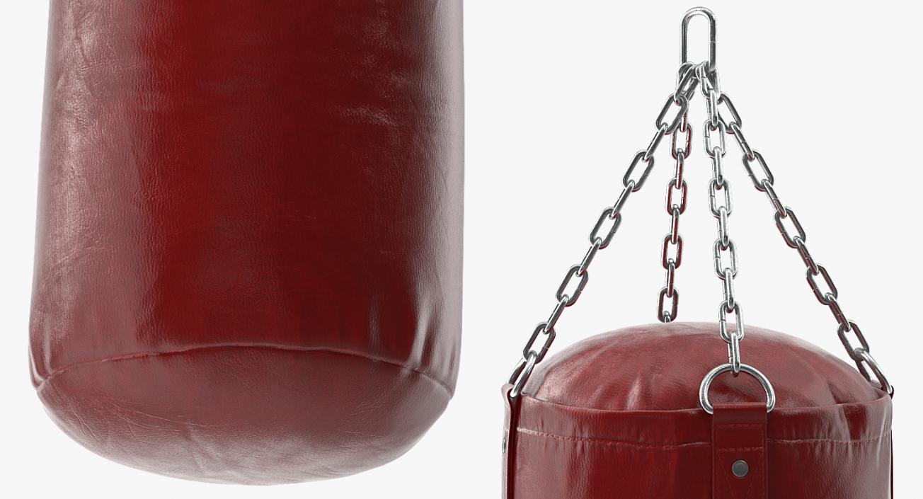 3D Boxer with Punching Bag model