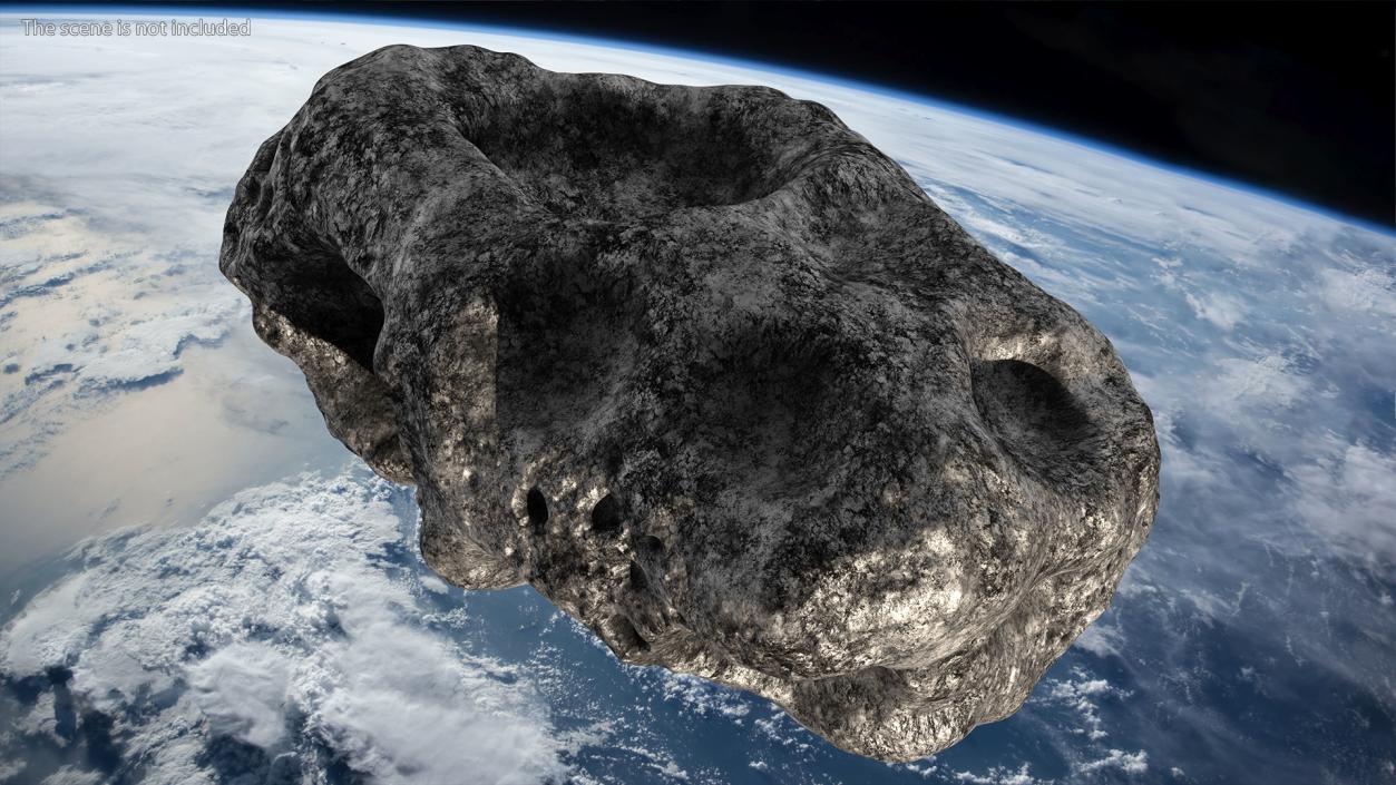 3D model Meteorite Black