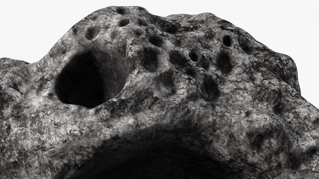 3D model Meteorite Black