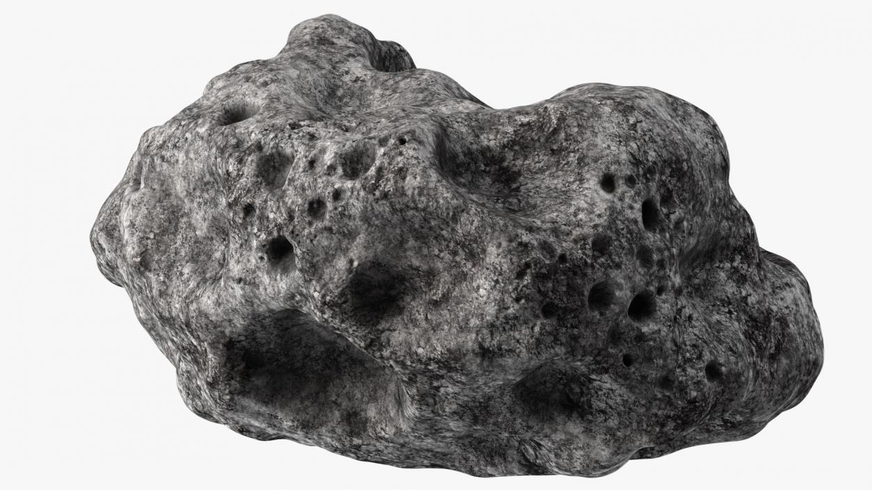 3D model Meteorite Black