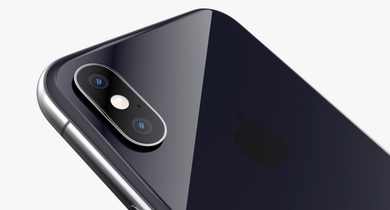 3D Apple iPhone XS Space Grey