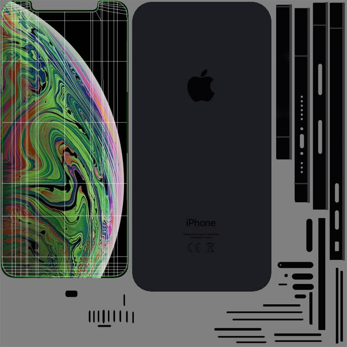 3D Apple iPhone XS Space Grey