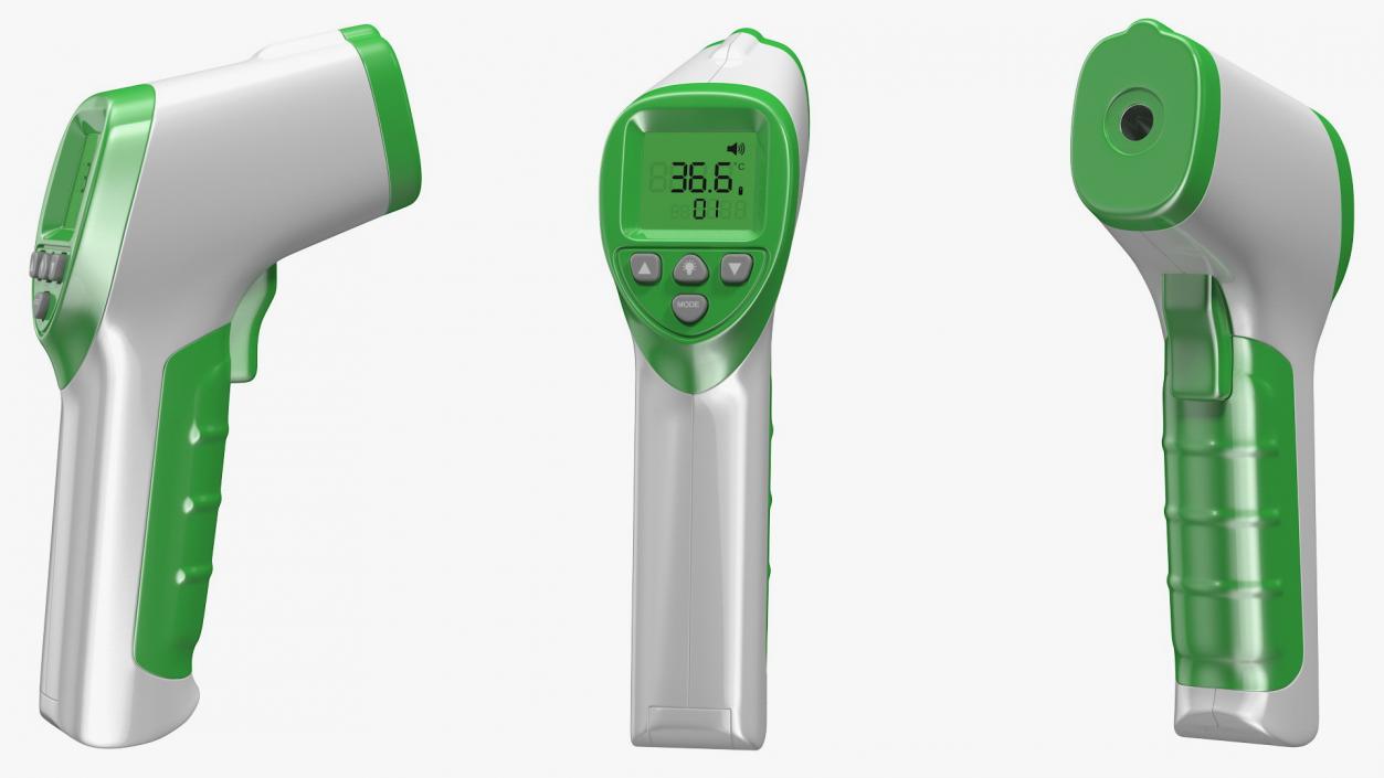 3D Infrared Thermometer in Hand model