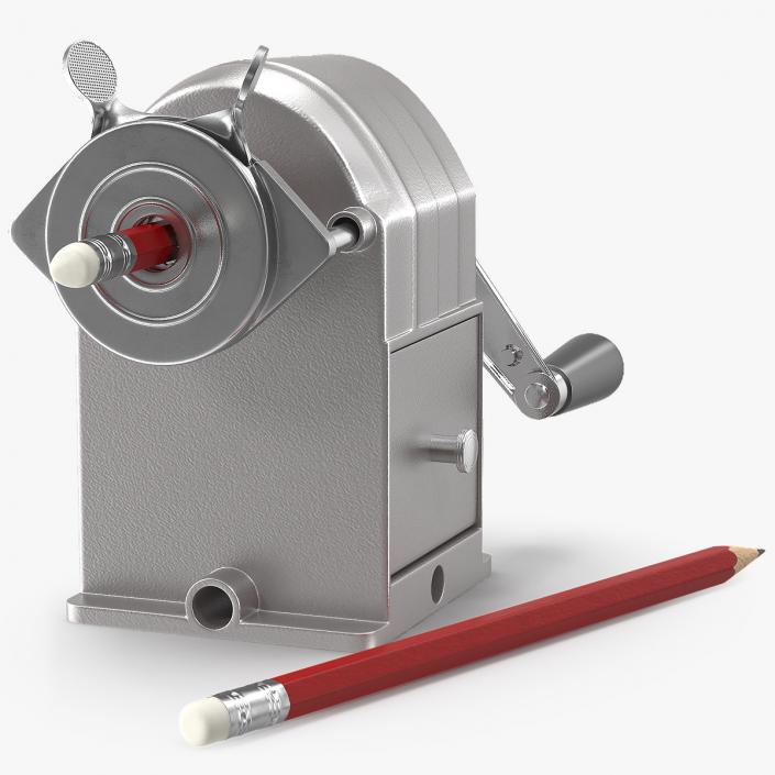 3D Manual Pencil Sharpener with Pencils