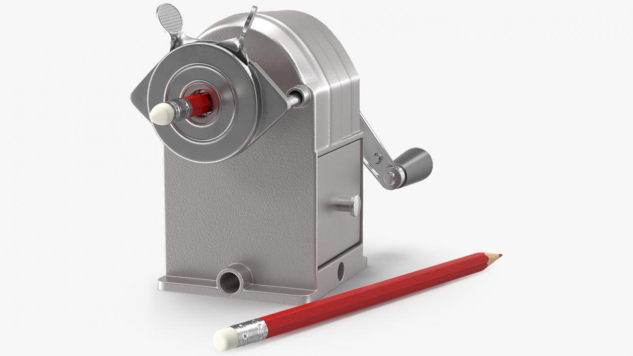 3D Manual Pencil Sharpener with Pencils