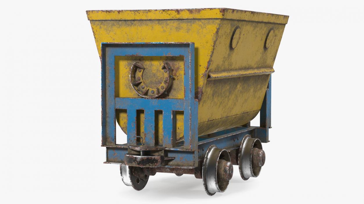 3D Mine Wagon Dusty