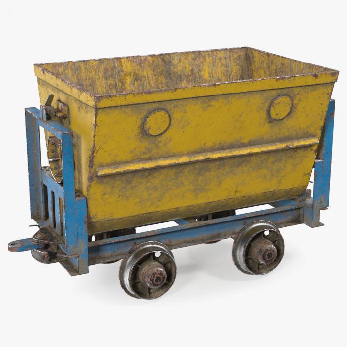 3D Mine Wagon Dusty