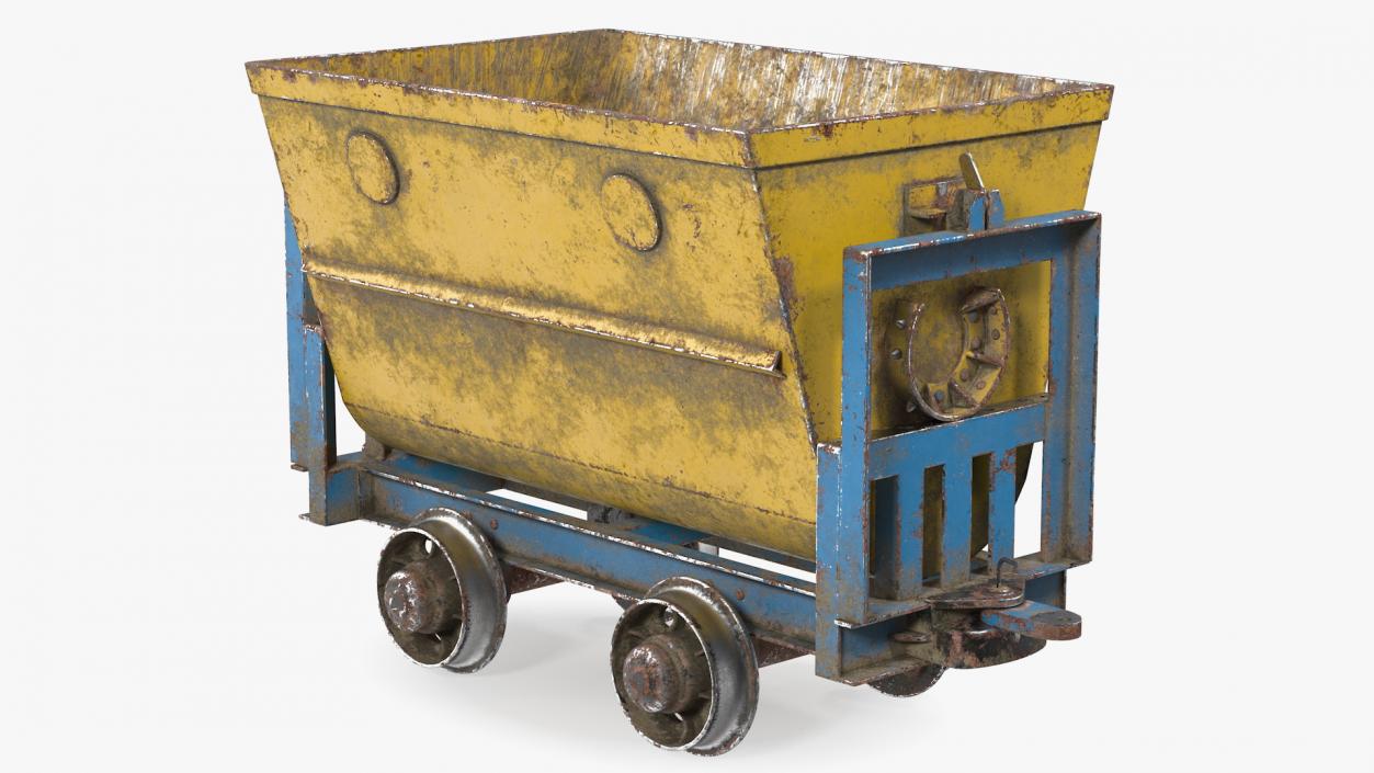 3D Mine Wagon Dusty