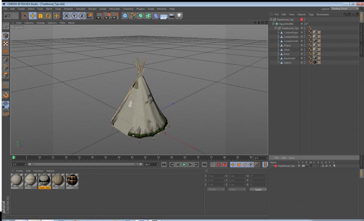 3D Traditional Tipi